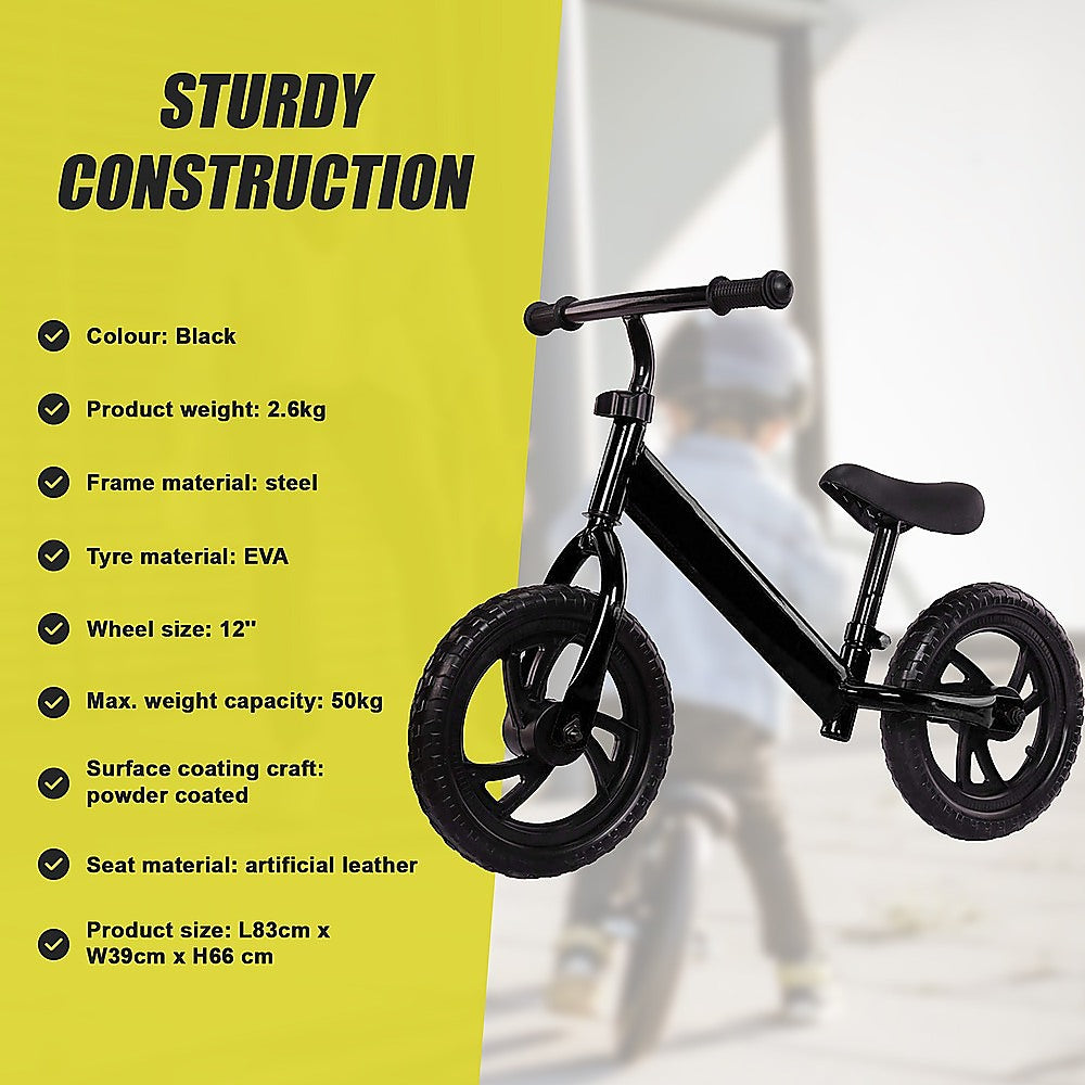 Kids Balance Bike Ride On Toys Push Bicycle Wheels 11