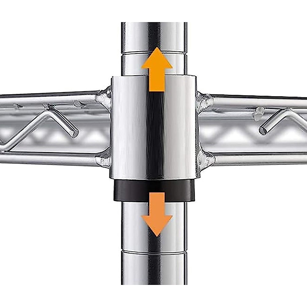 Modular Wire Storage Shelf 1200 x 450 x 1800mm Steel Shelving 5