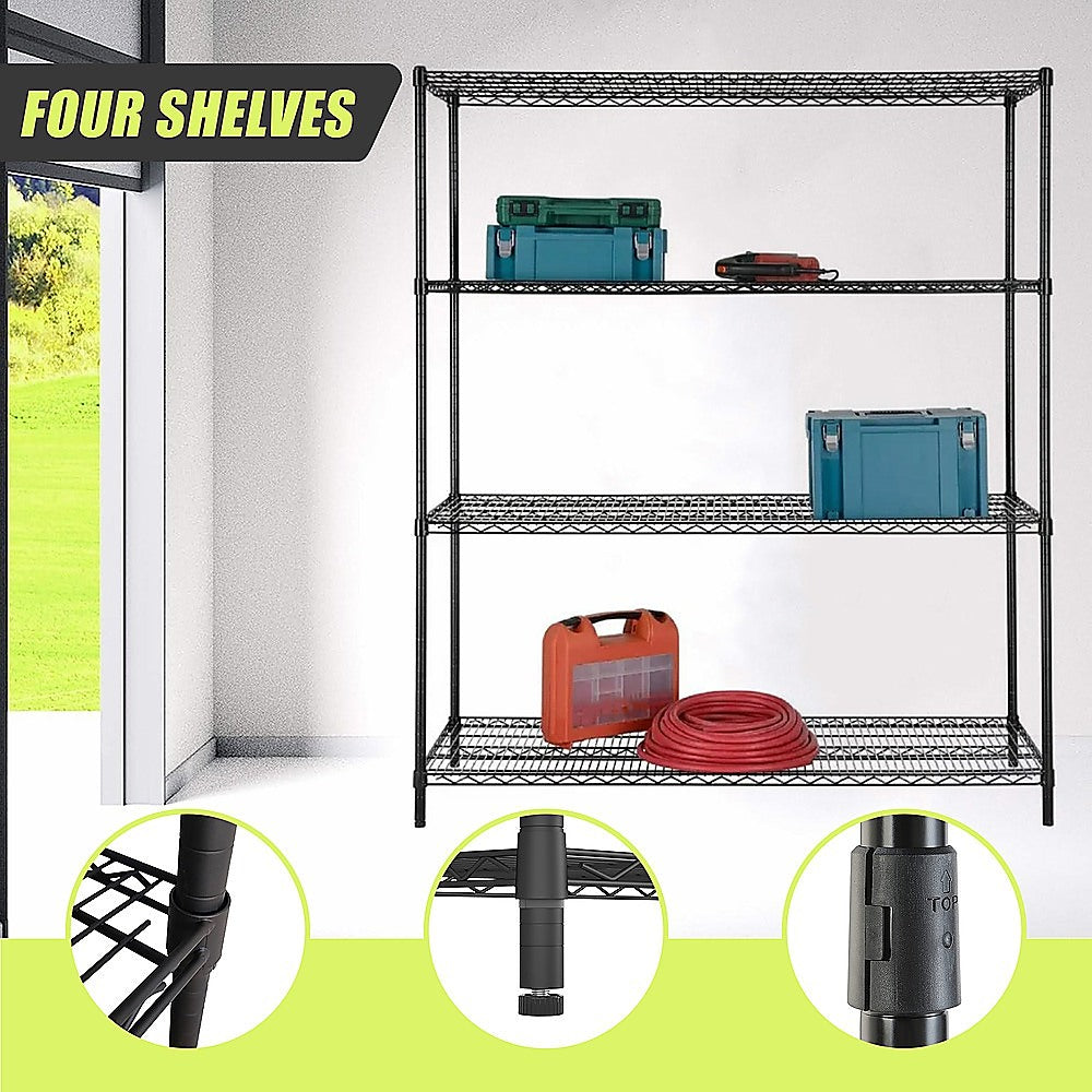 Modular Wire Storage Shelf 1500 x 600 x 1800mm Steel Shelving 9