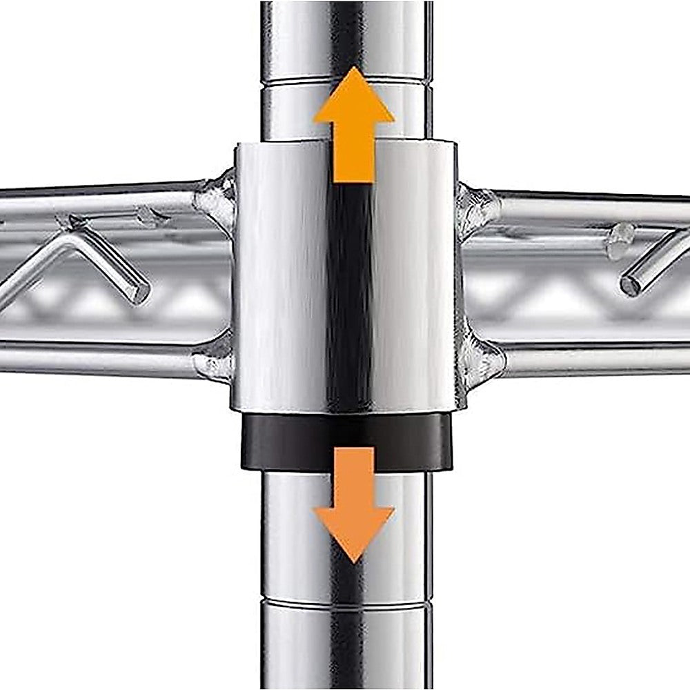 Modular Wire Storage Shelf 900 x 350 x 1800mm Steel Shelving 7