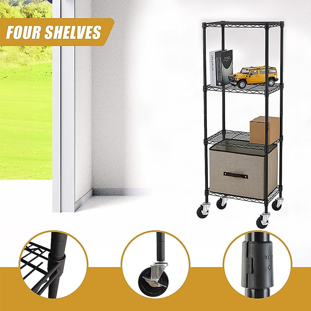 Modular Wire Storage Shelf 600 x 600 x 1800mm Steel Shelving 8