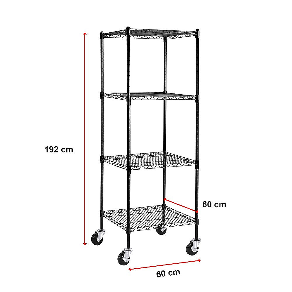 Modular Wire Storage Shelf 600 x 600 x 1800mm Steel Shelving 13