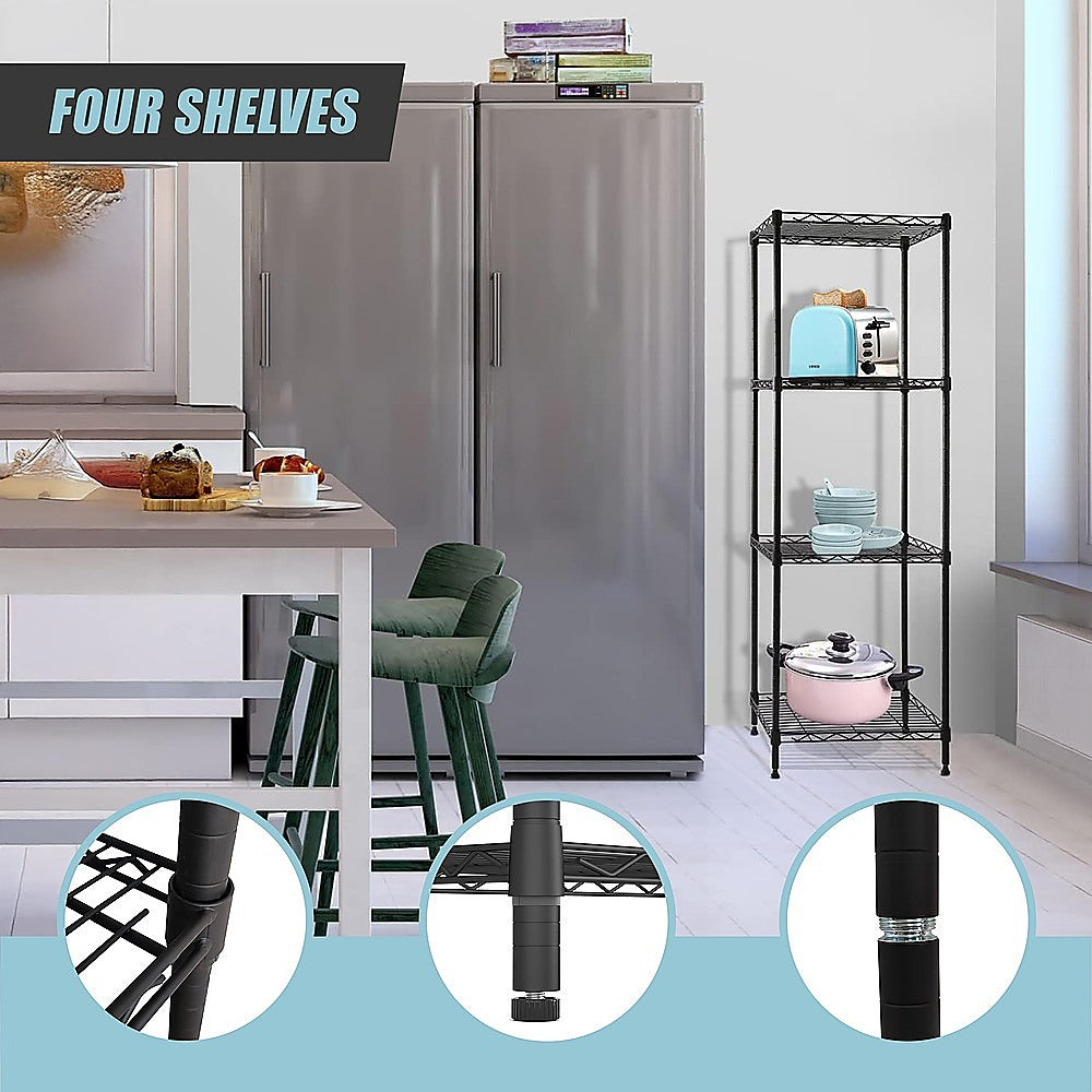 Modular Wire Storage Shelf 450 x 450 x 1800mm Steel Shelving 7