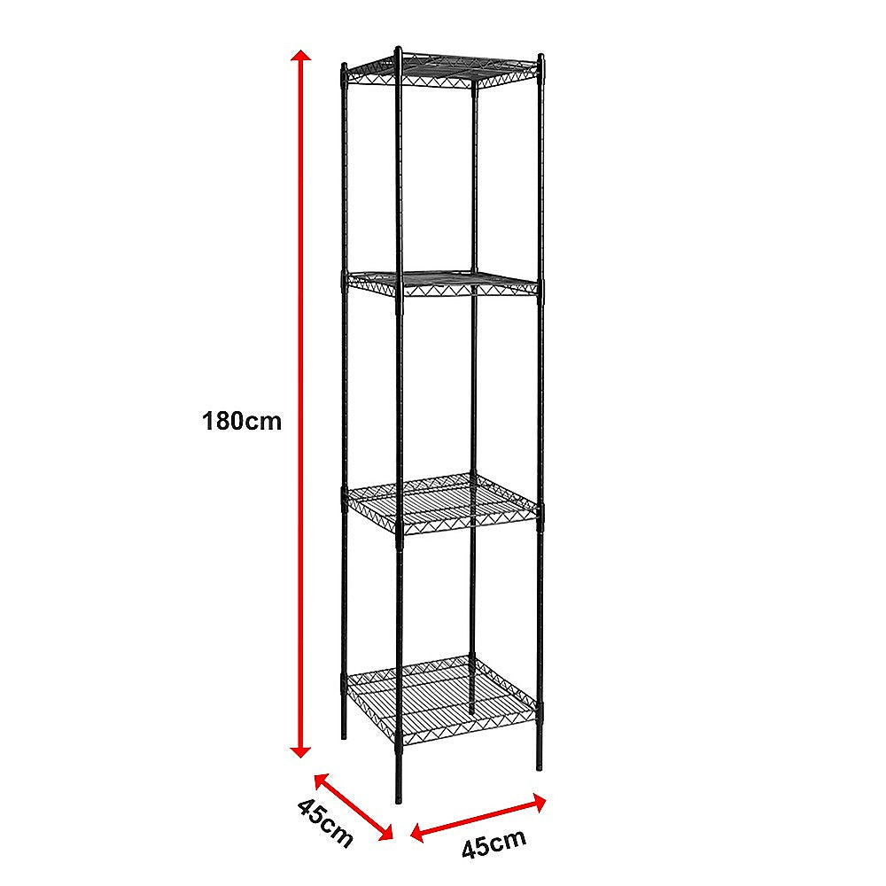 Modular Wire Storage Shelf 450 x 450 x 1800mm Steel Shelving 11