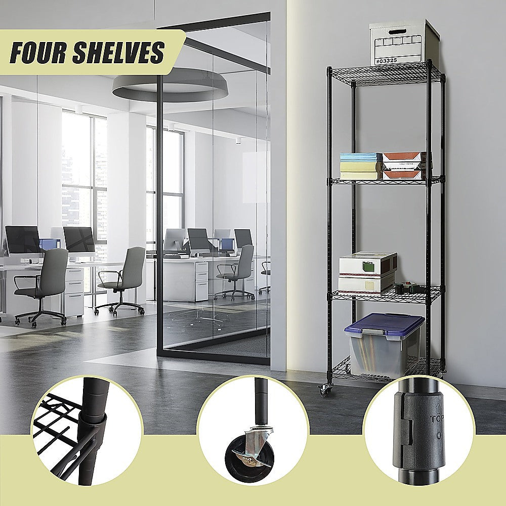 Modular Wire Storage Shelf 450 x 450 x 1800mm Steel Shelving 8