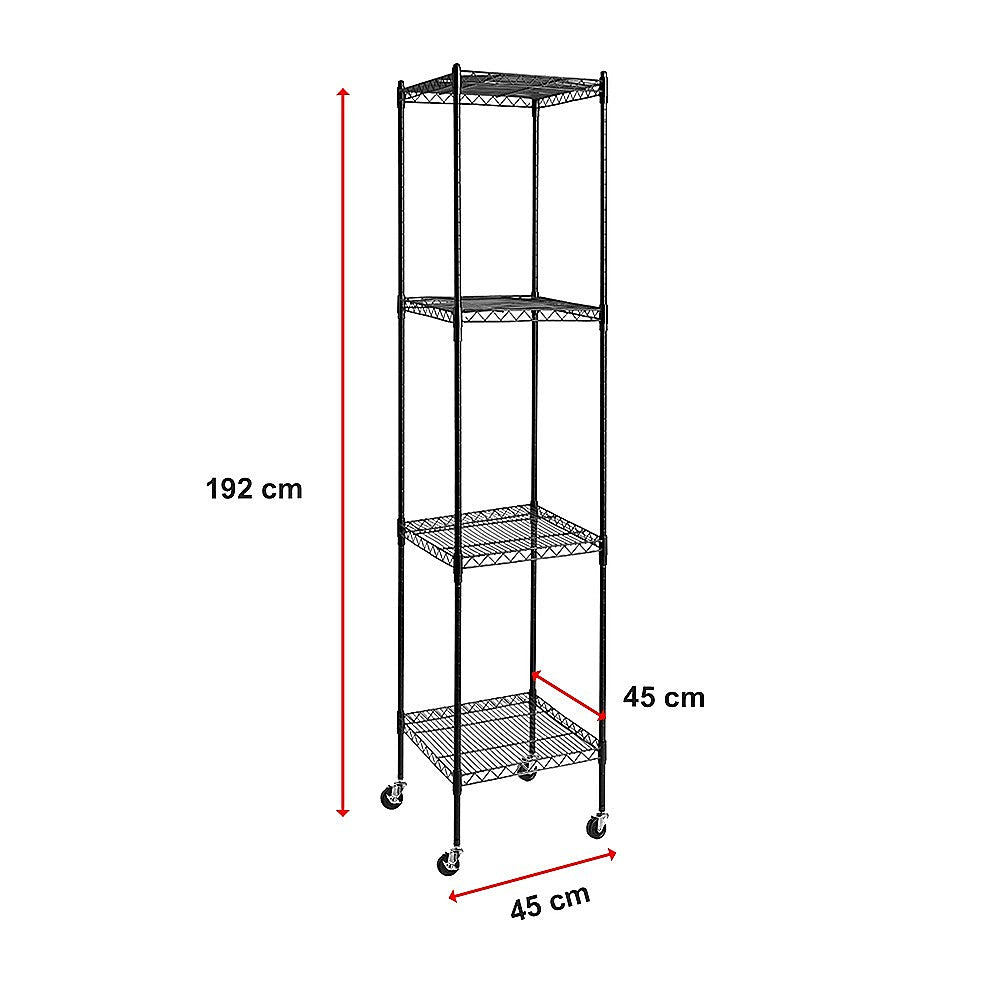 Modular Wire Storage Shelf 450 x 450 x 1800mm Steel Shelving 13