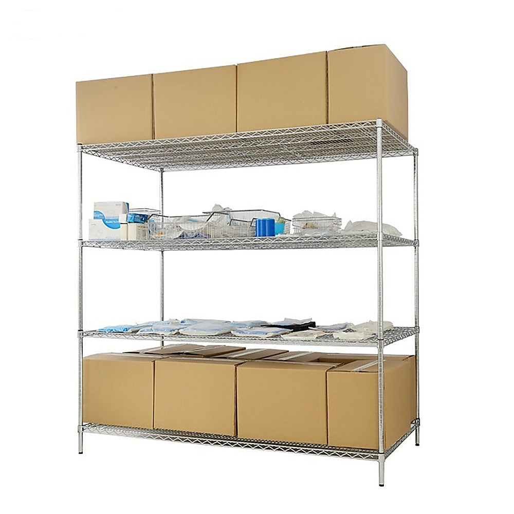 Modular Wire Storage Shelf 1500 x 350 x 1800mm Steel Shelving 5