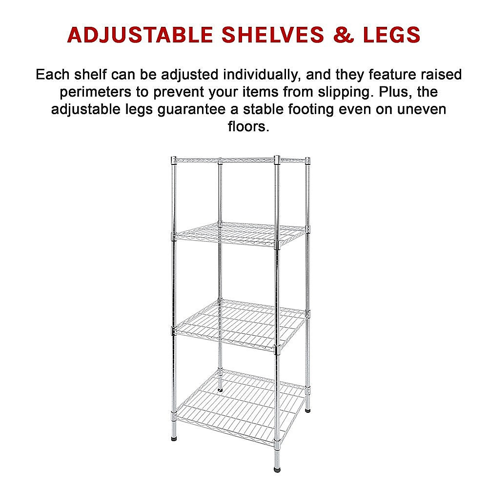 Modular Wire Storage Shelf 350 x 350 x 1800mm Steel Shelving 13