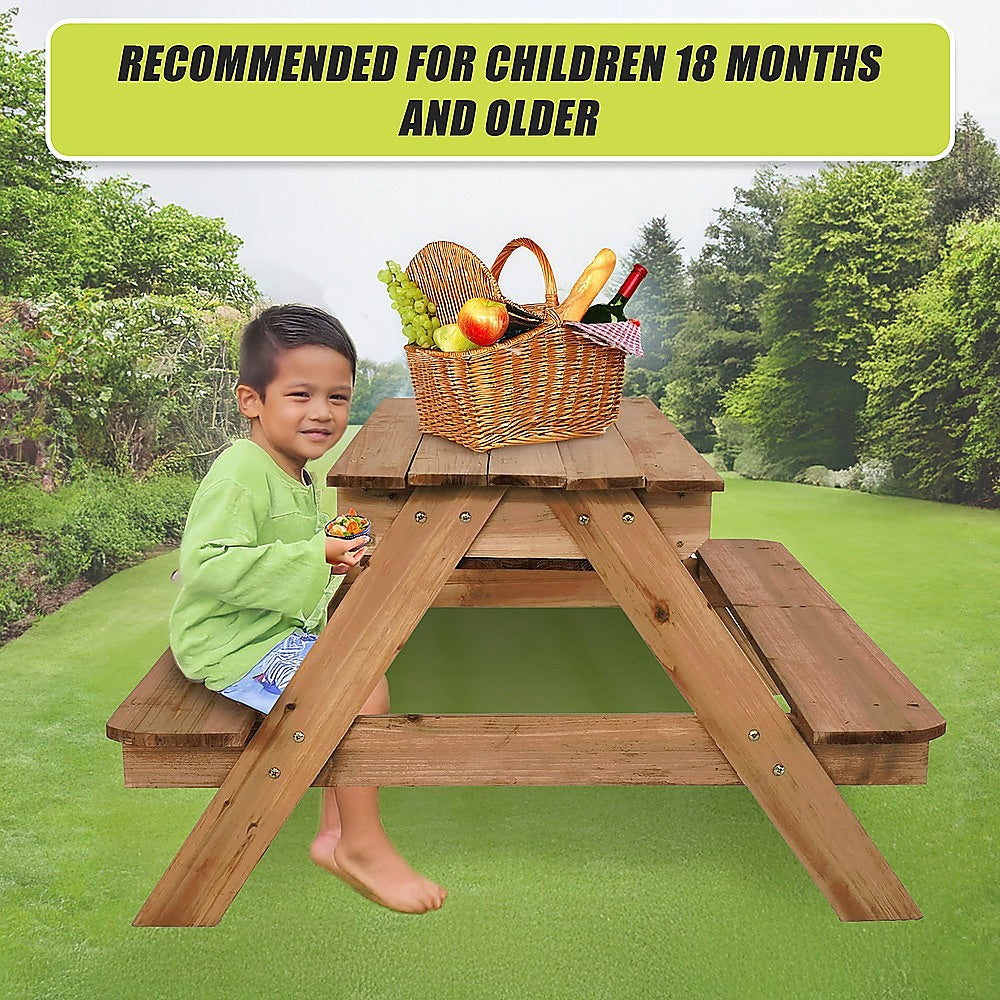 Sand & Water Wooden Picnic Table 8