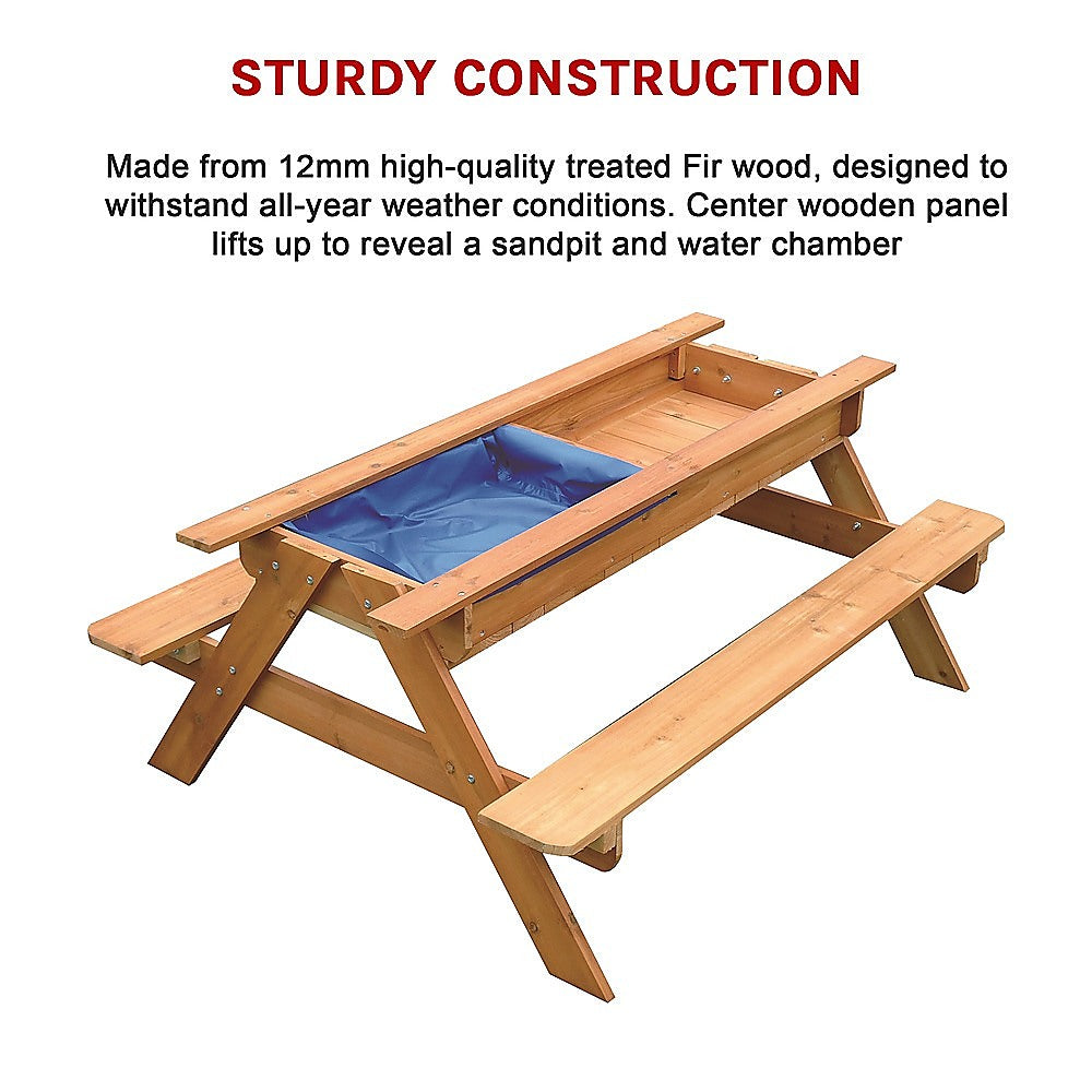 Sand & Water Wooden Picnic Table 10