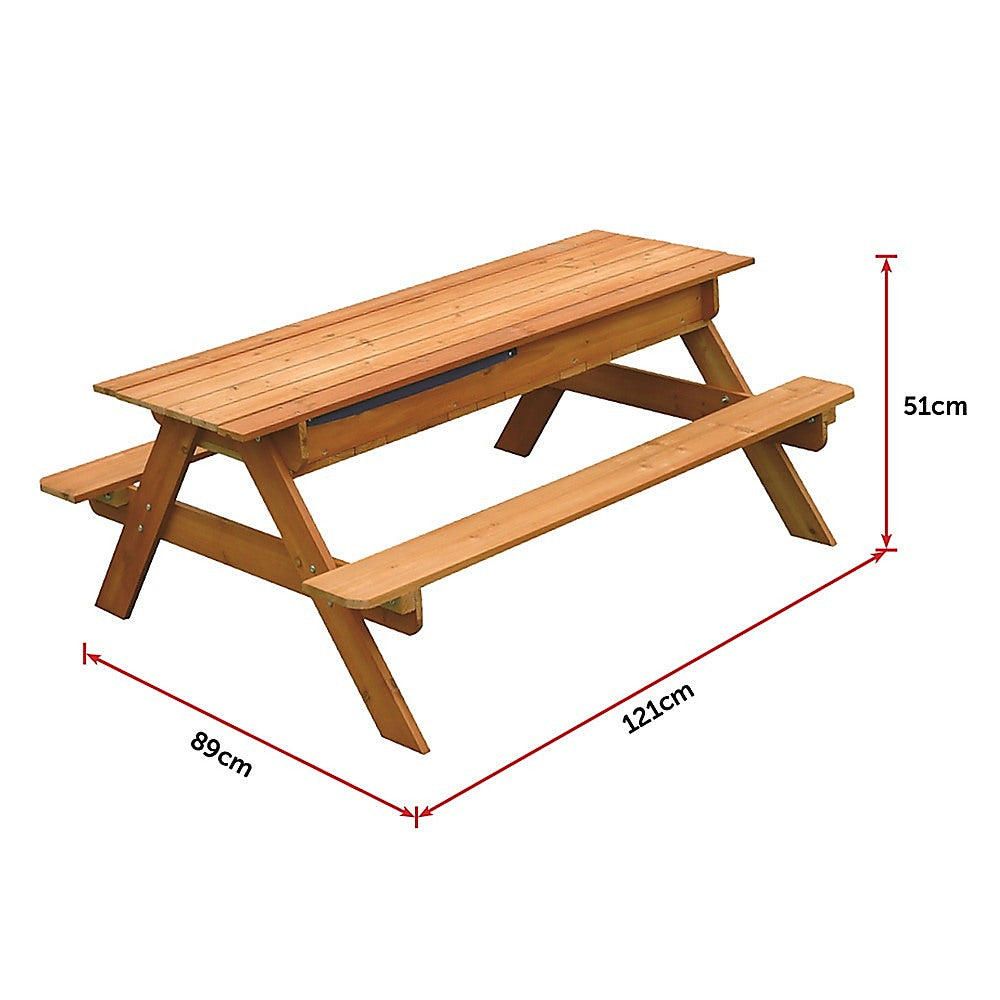 Sand & Water Wooden Picnic Table 11