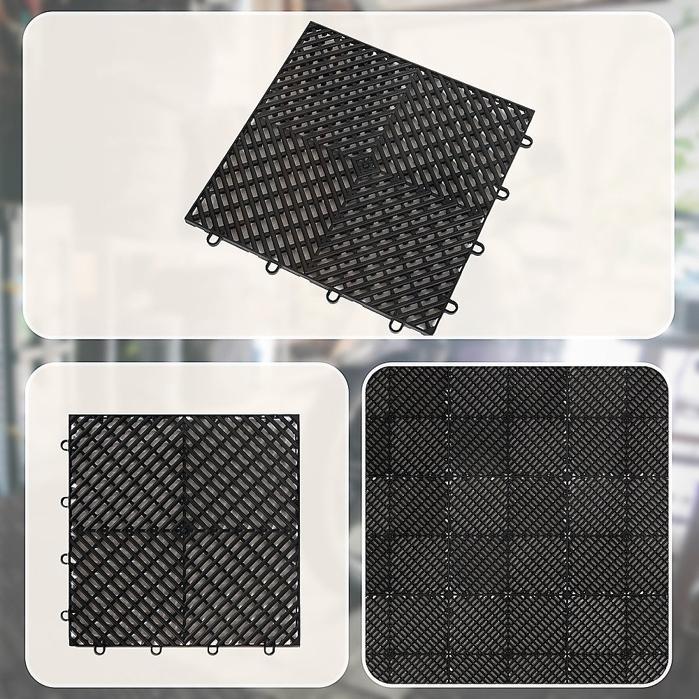 Vented Garage Floor Tiles | Snow Water Drainage | 30x30cm 8