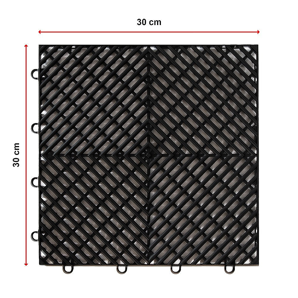 Vented Garage Floor Tiles | Snow Water Drainage | 30x30cm 13