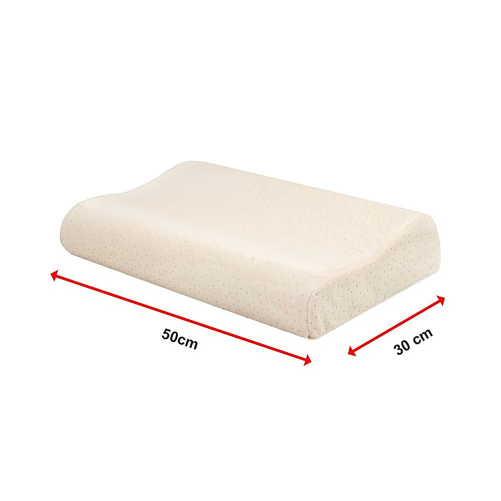 Pure Natural Latex Sleep Pillow Spine Support 30 x 50cm 11