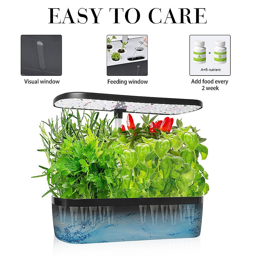 Hydroponics Growing System Indoor Germination Kit 12 Pods Home Gardening LED 3