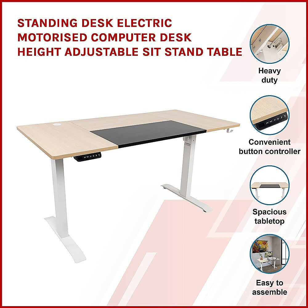 Standing Desk Electric Motorised Computer Desk Height Adjustable Sit Stand Table 3