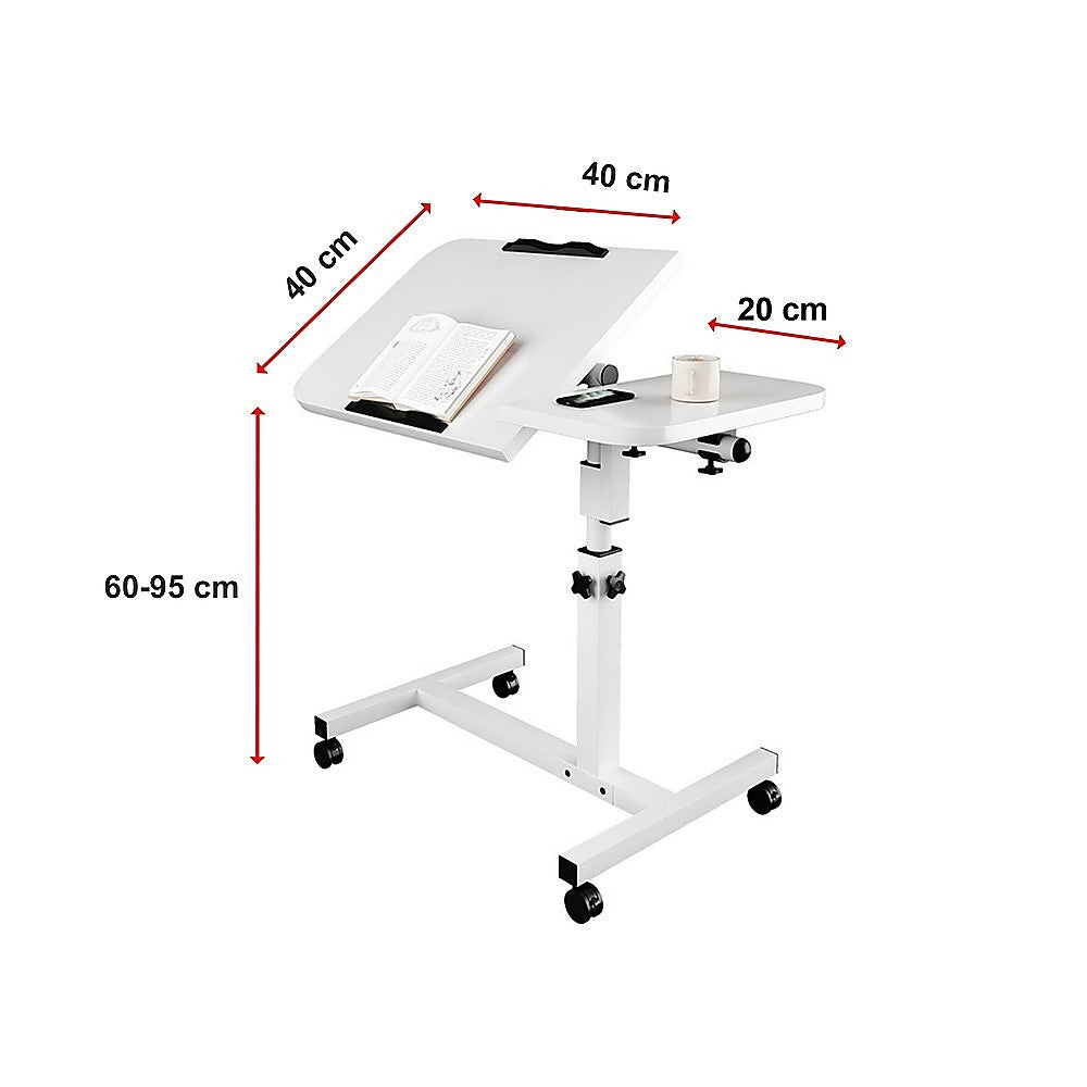 Laptop Desk Portable Mobile Computer Table Stand Adjustable Bed Study 10