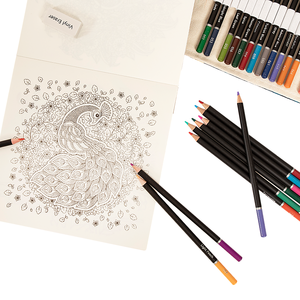 Coloured Pencils Colouring Artist Sketching Drawing for Kids Adults 4