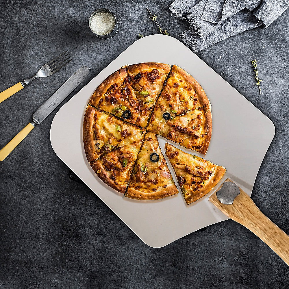 Metal Pizza Peel with Foldable Wood Handle 5