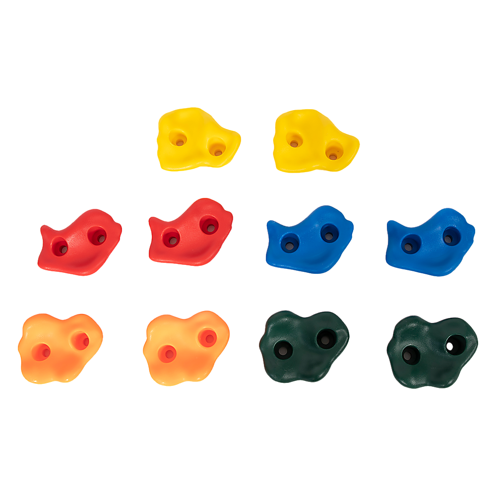 Deluxe 10 x Holds for Rock Climbing Wall Kids Outdoor Playground 7