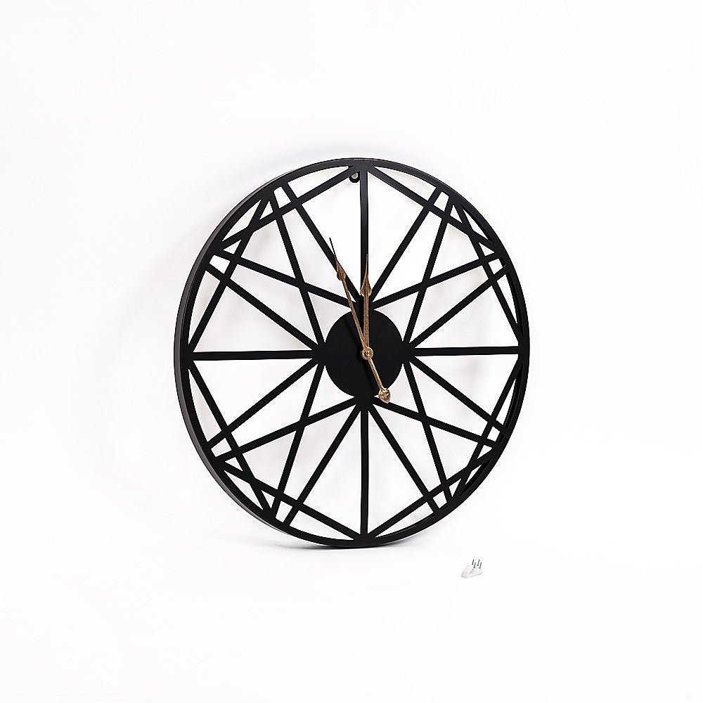 Large Metal Outdoor Wall Clock – Weather-Resistant for Garden and Home Decor 4