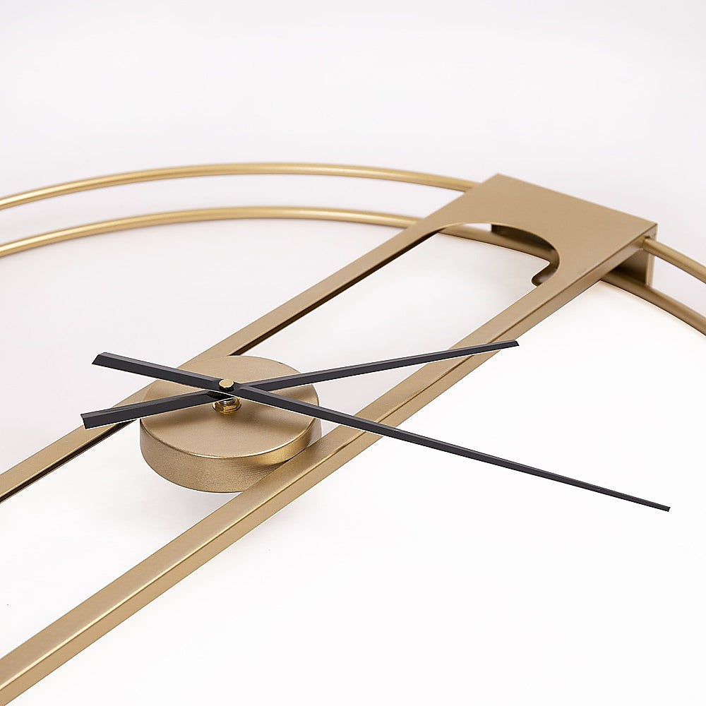 Gold Clover Metal Wall Clock 5