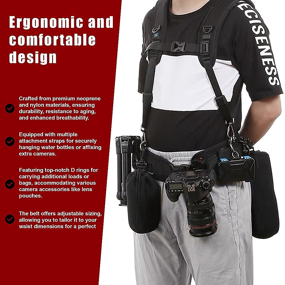 Electronics Accessories Bundle Waistband Shoulders Strap Kit SLR/DSLR Cameras 8