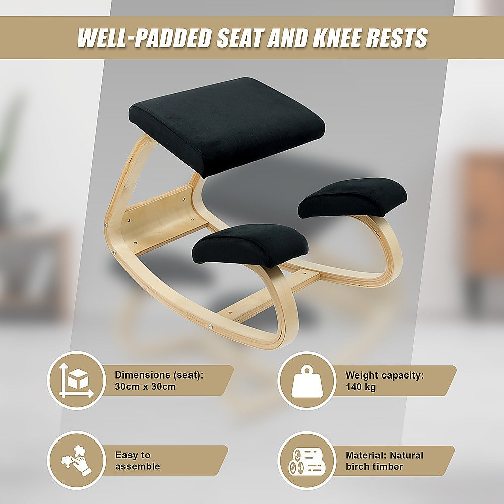 Kneeling Office Chair Ergonomic Rocking Posture Improving Stool 8