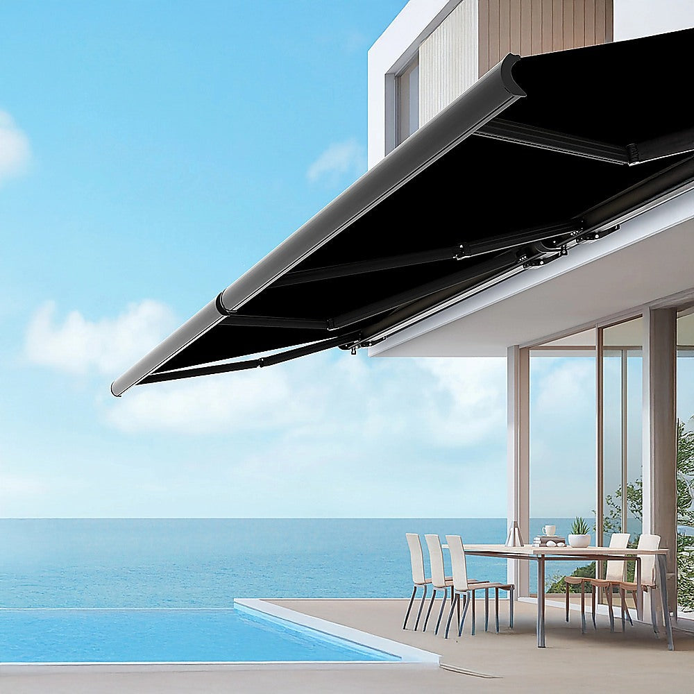 4.0m x 3.0m Retractable Folding Arm Awning Heavy Duty Full Cassette Motorised 8