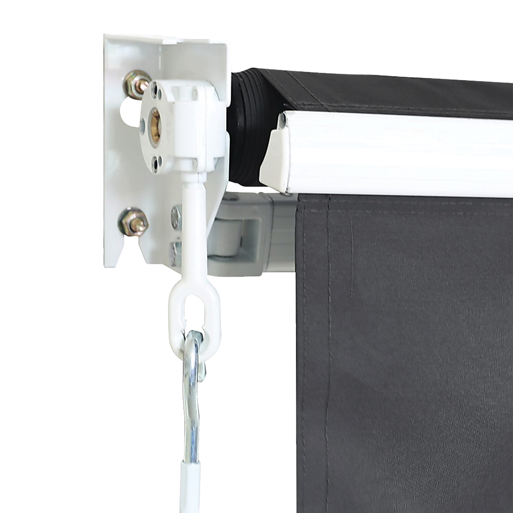 Outdoor Folding Arm Awning Retractable Sunshade Canopy Grey 5.0m x 2.5m 7