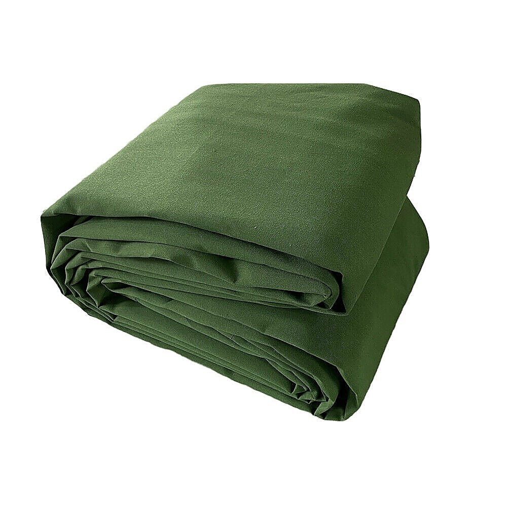 3x4M Army Heavy Duty Waterproof Canvas Tarp Tarpaulin Sun Blocked Dustproof 7