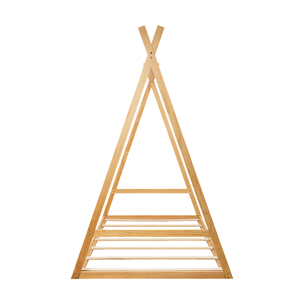 Kids Tent Montessori Toddler Floor Bed Wooden Bedframe 13