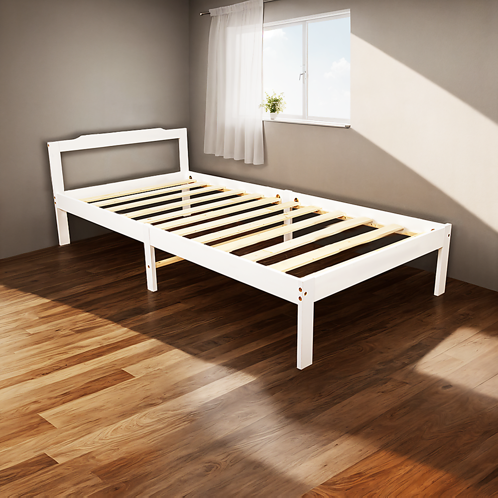 Natural Wooden Bed Frame Home Furniture 3