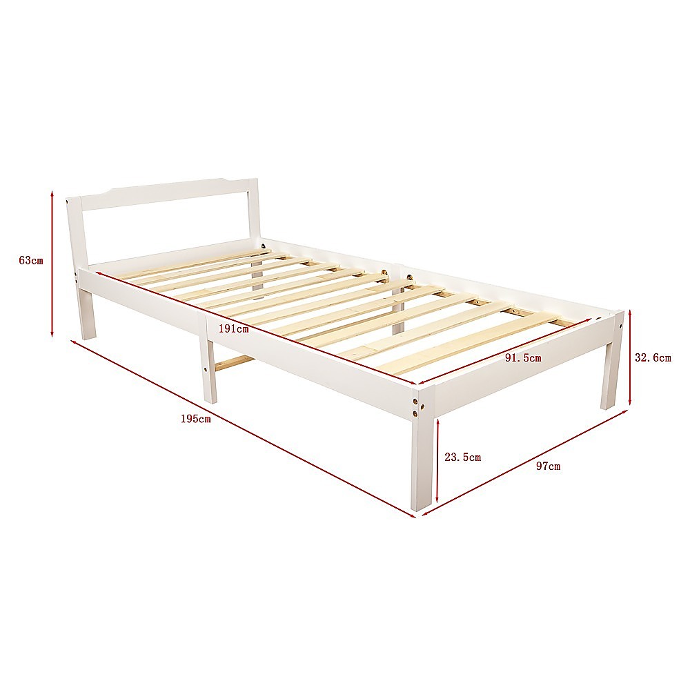 Natural Wooden Bed Frame Home Furniture 8