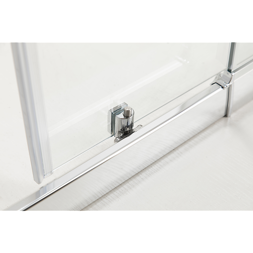 Adjustable 1200x1200mm Double Sliding Door Glass Shower Screen in Chrome 6