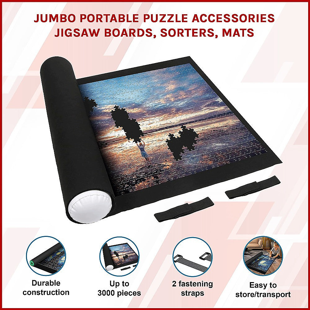 Jumbo Portable Puzzle Accessories Jigsaw Boards, Sorters, Mats 3