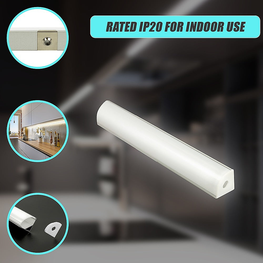 10 x 1M Aluminium LED Strip Light Channel Profile for Kitchen Cabinet 8