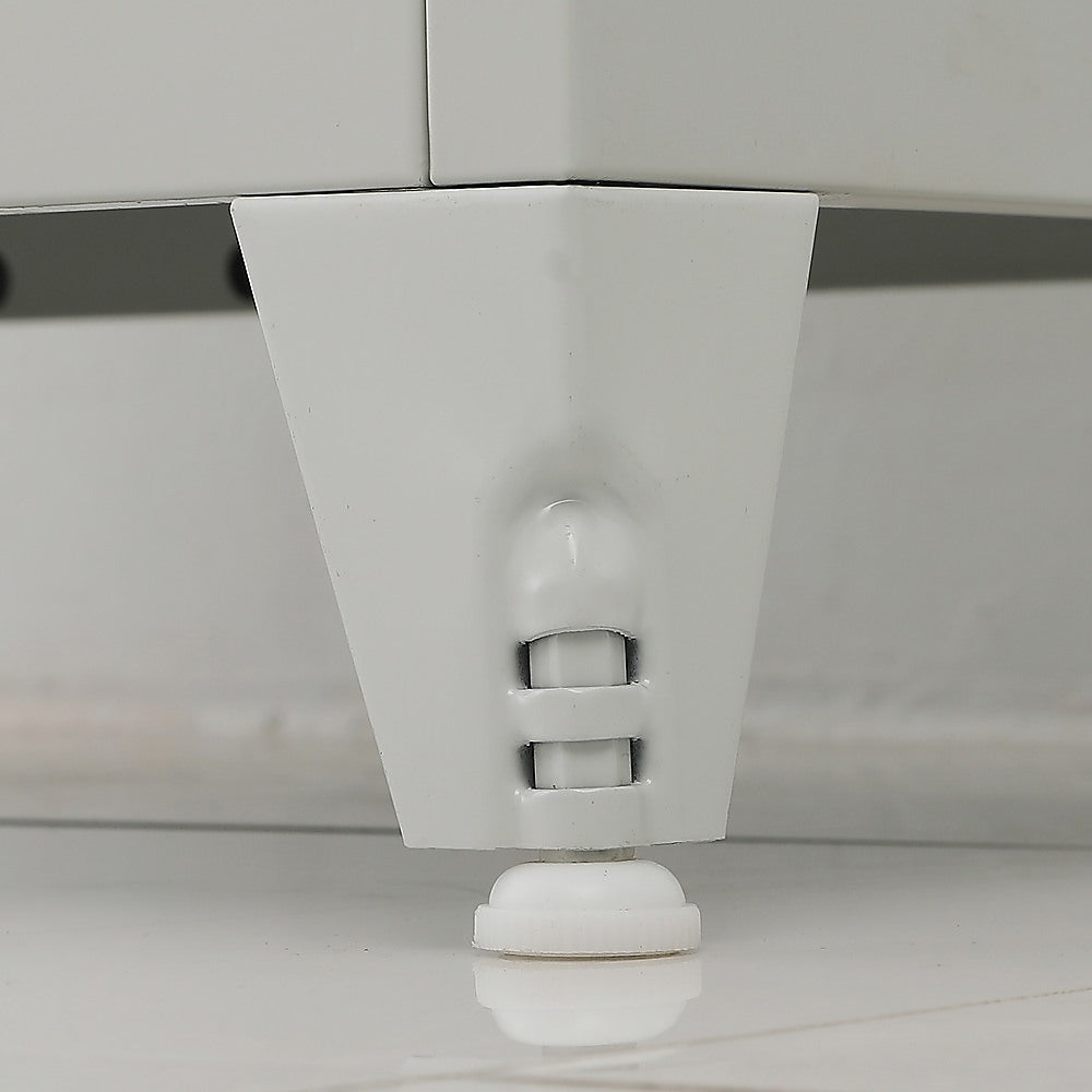 Two-Door Metal Short Cabinet Shelf Storage for Home Office Gym 9