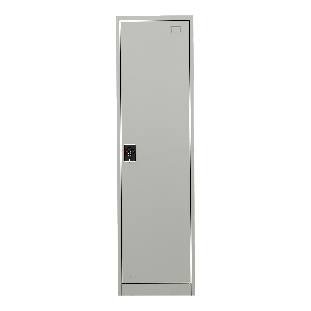 Single-Door Metal Tall Cabinet Shelf Storage for Home Office Gym 4