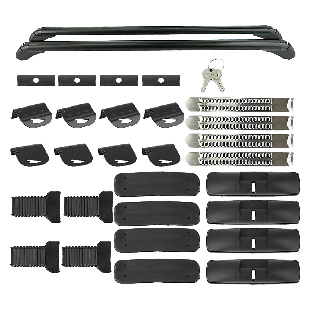 Lockable Aluminium Car Roof Rack Bars Without Rail Anti Theft Luggage Carrier 3