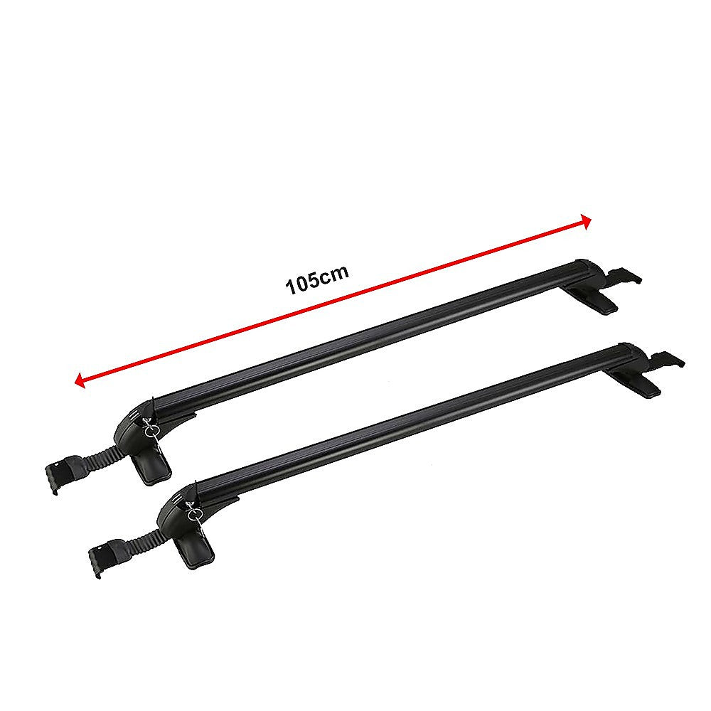 Lockable Aluminium Car Roof Rack Bars Without Rail Anti Theft Luggage Carrier 12