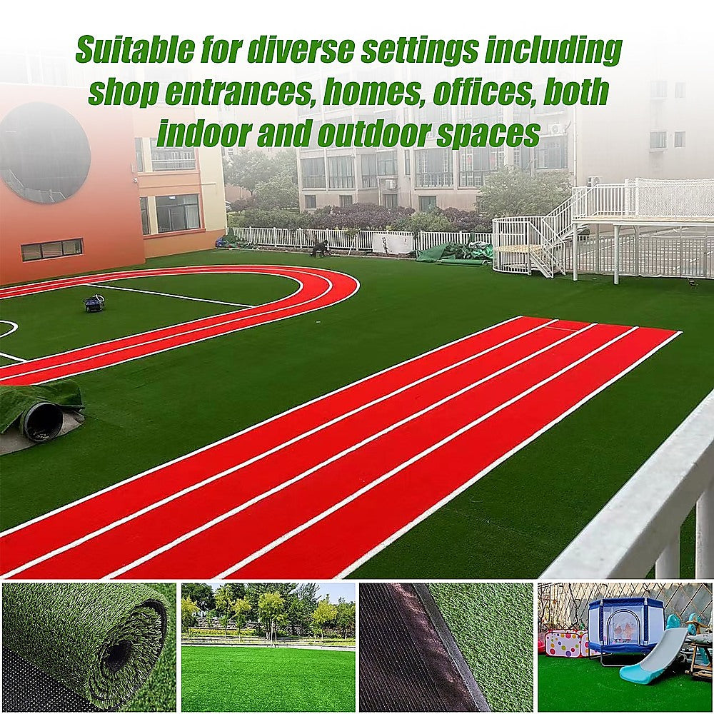 200cm x 250cm Lawn Turf Artificial Grass Mat Carpet Fake Synthetic Garden Landscape 8