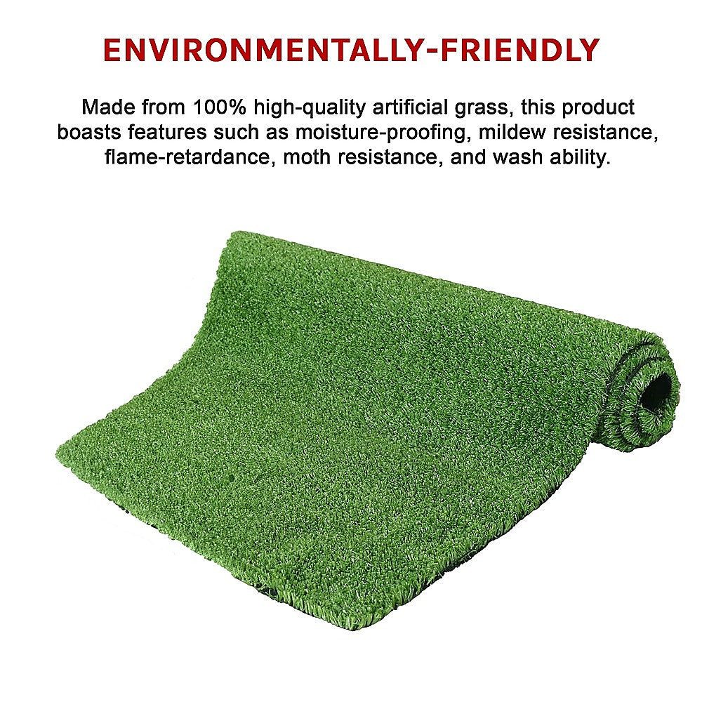 200cm x 250cm Lawn Turf Artificial Grass Mat Carpet Fake Synthetic Garden Landscape 12