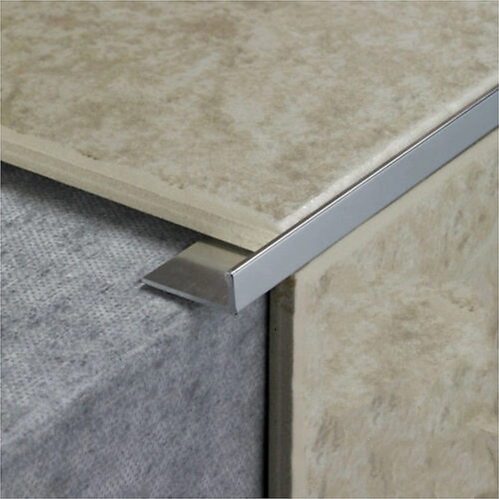 10 x Tile Trim Heavy Duty L Shaped Edge Aluminium 10mm