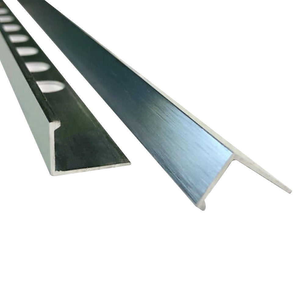 10 x Tile Trim Heavy Duty L Shaped Edge Aluminium 10mm 5
