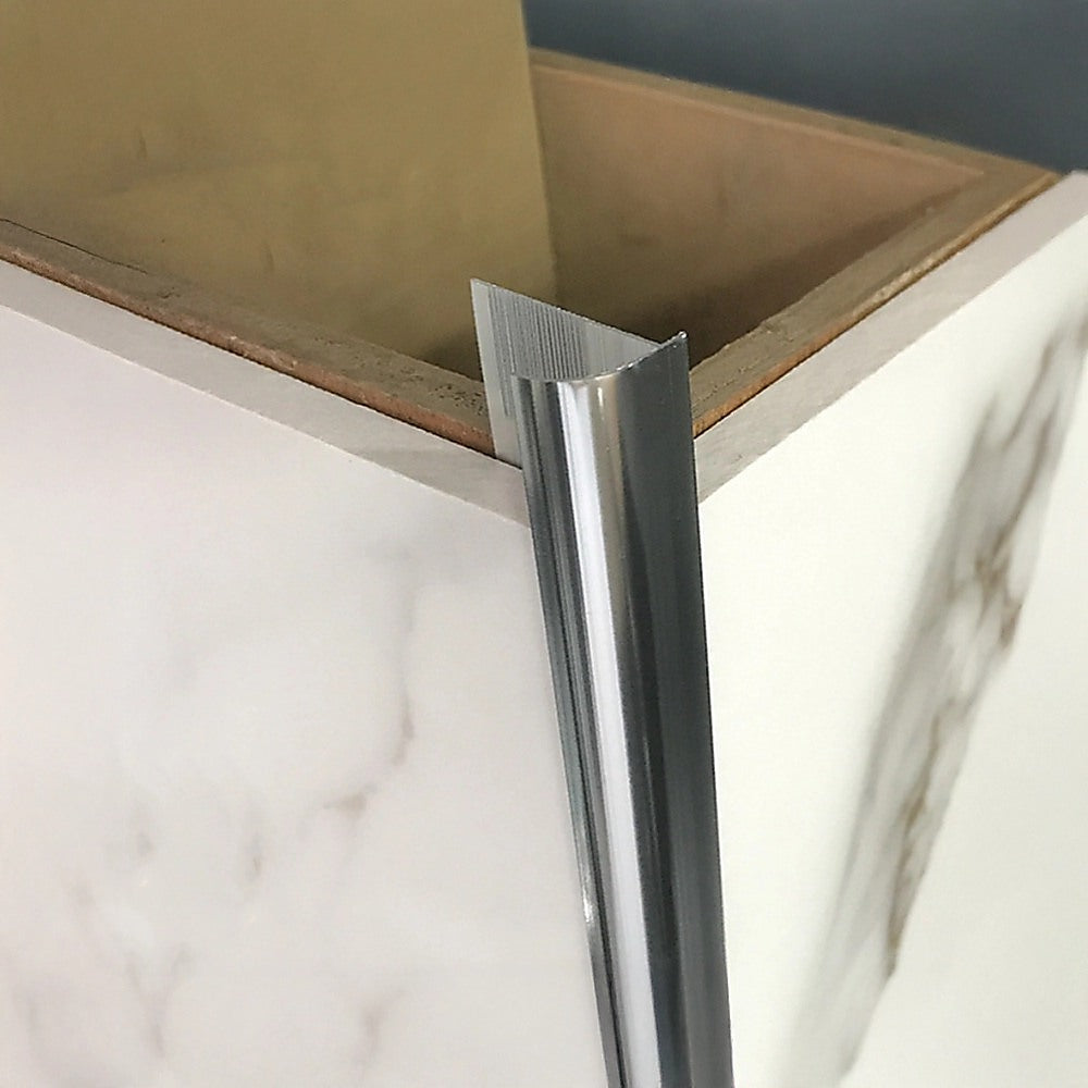 10 x Tile Trim Heavy Duty Round Edge Aluminium 10mm