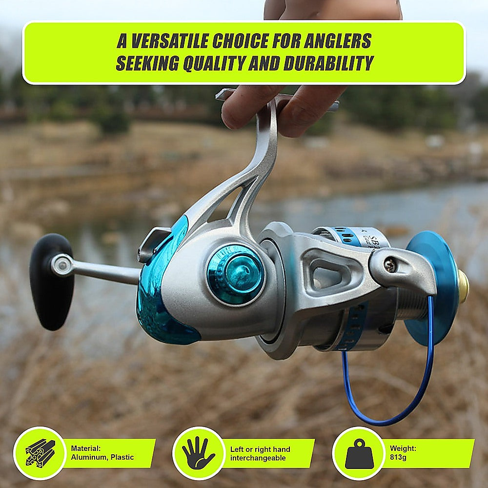 High Speed Saltwater Metal Spinning Fishing Reel Large Sea Fishing Reels 9