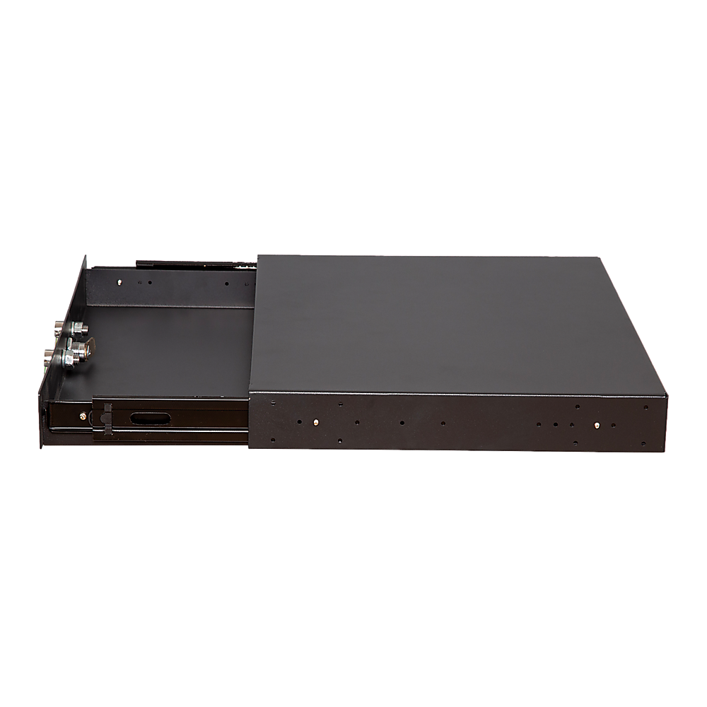 1U Locking Rack Mount Drawer Secure Steel Storage for 19" Network Server 4