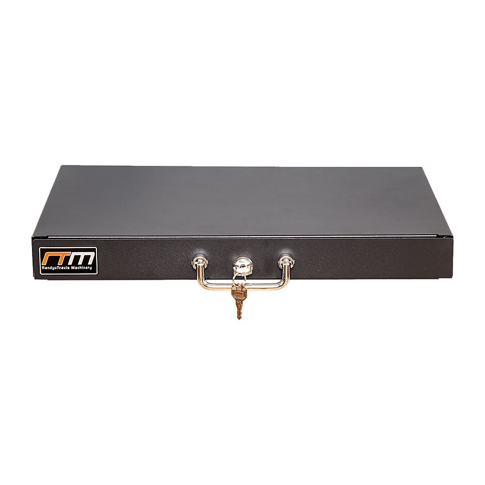 1U Locking Rack Mount Drawer Secure Steel Storage for 19" Network Server 6