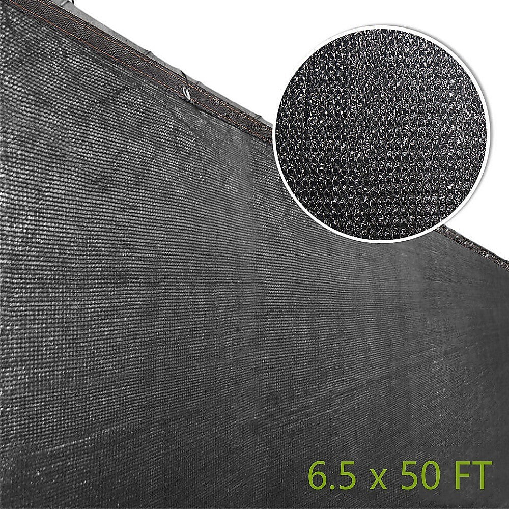 15m x 2m Fence Windscreen Privacy Screen Shade Cover Black Fabric Mesh Garden 10